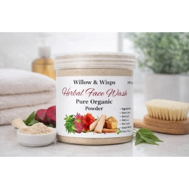 Willow & Wisps Herbal Face Wash | Pure Organic Herbal Face Wash Powder - 100g