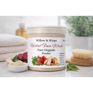 Willow & Wisps Herbal Face Wash | Pure Organic Herbal Face Wash Powder - 100g