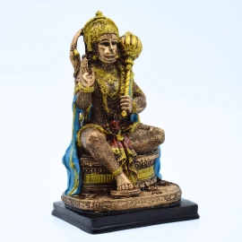 Welno,  Lord Bajrangbali God Murti Figurine Religious Pooja items and Murti for Mandir Decorative Showpiece