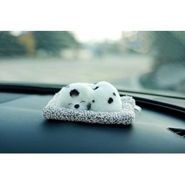 Welno Sleeping Baby Doggie Cat with pad for Car Dashboard Has purify air Decorative Showpiece 