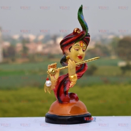 Welno Big Size Lord Krishna with Murli Idol God Krishna Decorative Showpiece