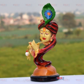 Welno Big Size Lord Krishna with Murli Idol God Krishna Decorative Showpiece