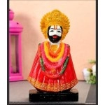 Welno, Lord Khatu Shyam Ji Marble Statue Idol for Home Temple, Car Dashboard, Pooja, Gift, and Office 