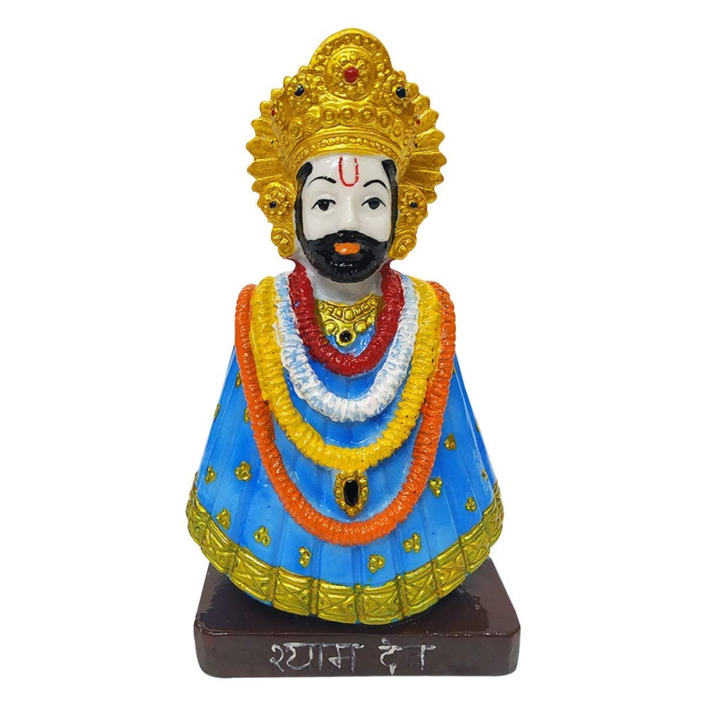 Welno, Idol God Khatu Shyam Murti Lord Shyam Dev Spiritual Worship Vastu Murti - Religious
