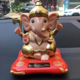 Ganesha/ Ganpati Moving hands for office, home showpiece Decorative Decorative Showpiece