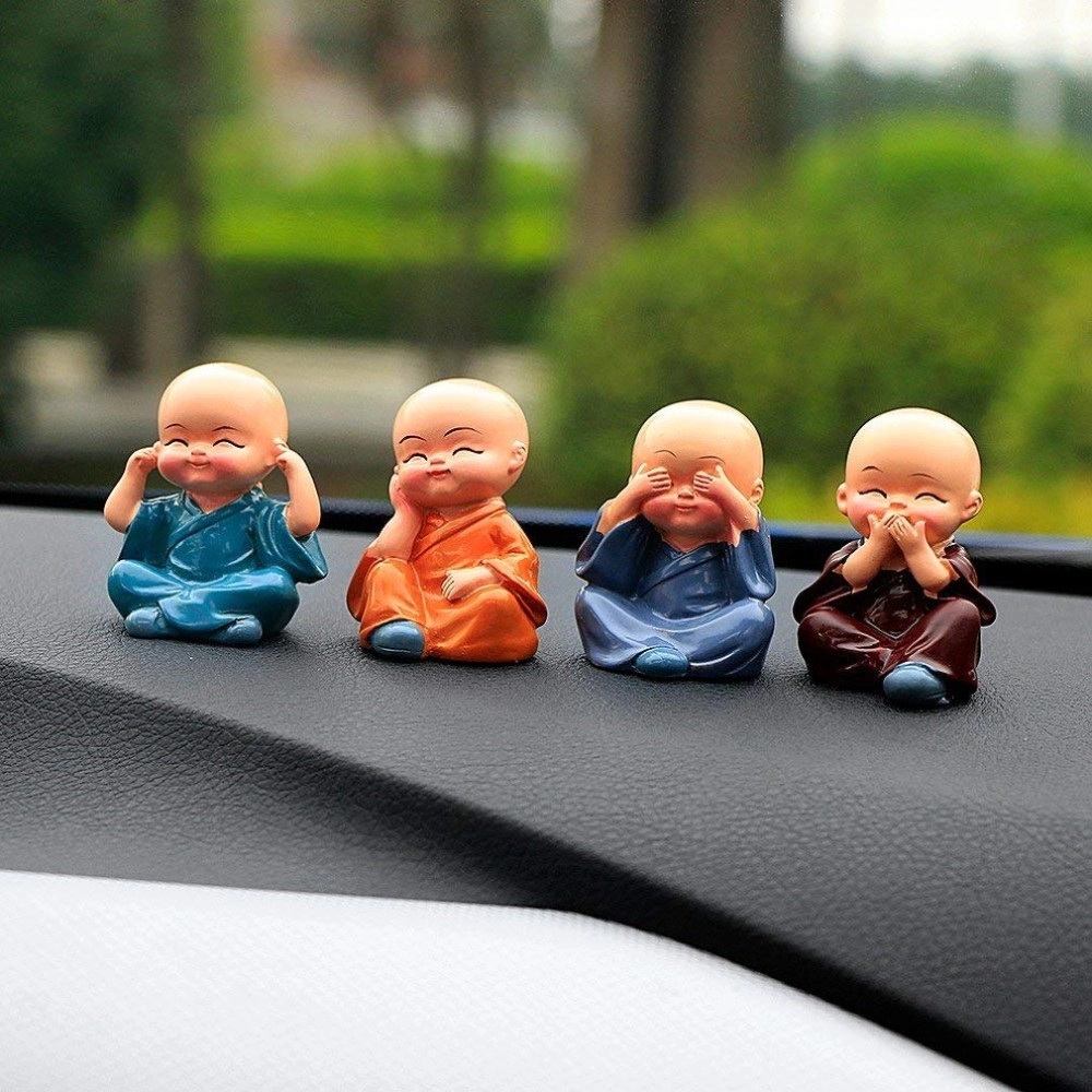  Welno, Little Cute Chinese Kungfu Monk Resin (Peacefull Monk)