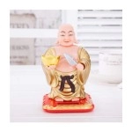 Welno, Buddha with Holding Ingot and Waving Fan