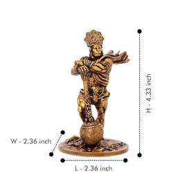 Welno Premium Car Dashboard Resin Bahubali Hanuman Idol Home Decor Item Hanuman Murti Statue for Desk Gift